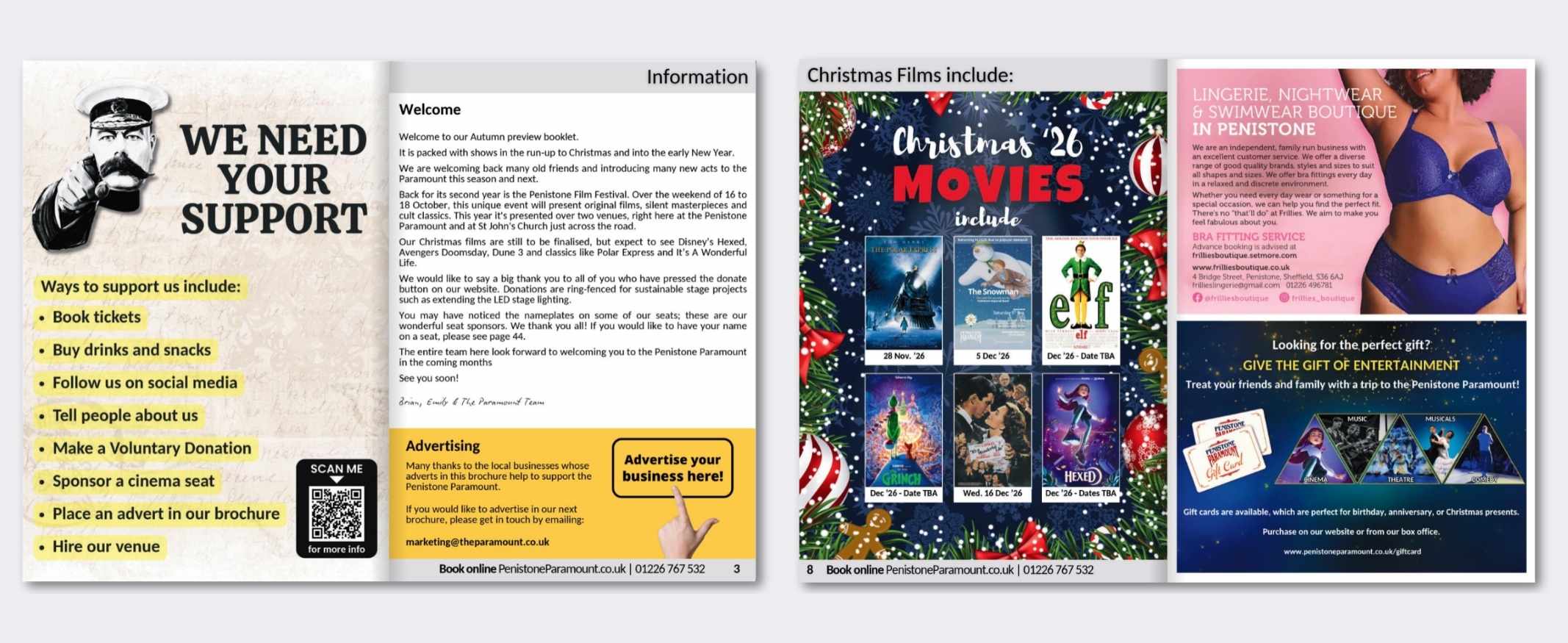Advertist In Our Next Brochure