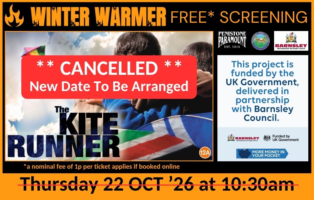 The Kite Runner (12A) - Screening Cancelled and new date to be arranged